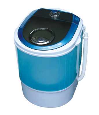 China Blaue tragbare ruhige einzelne Wannen-Waschmaschine mit Trockner transparente Plastikabdeckung von 2,8 Kilogramm fournisseur