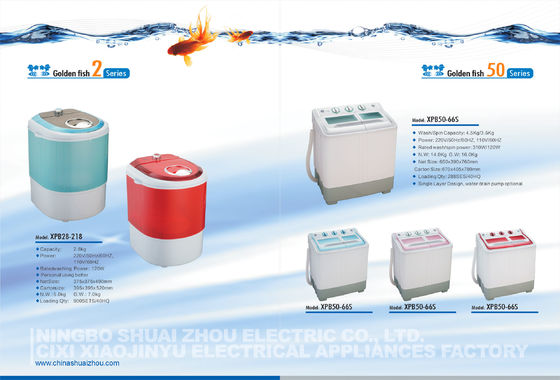 China Wannen-Ausgangswaschmaschine Protable mini einzelne für Singlebaby mit buntem Deckel und Körper fournisseur
