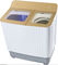 Hohe Leistungsfähigkeits-tragbare Waschmaschinen-Zwillings-Wanne mit Spinner-goldenem Glasdeckel fournisseur